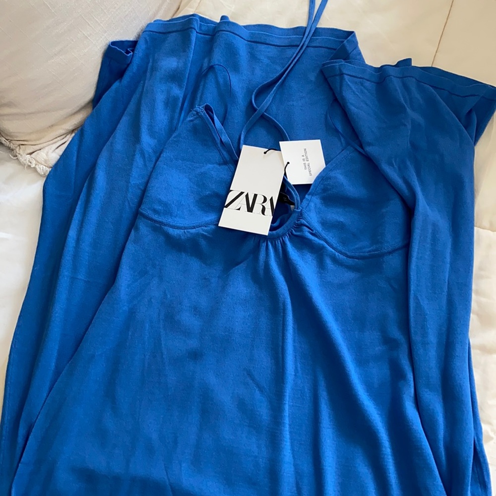 ZARA BLUE SUNDRESS 21 SUMMER COLLECTION